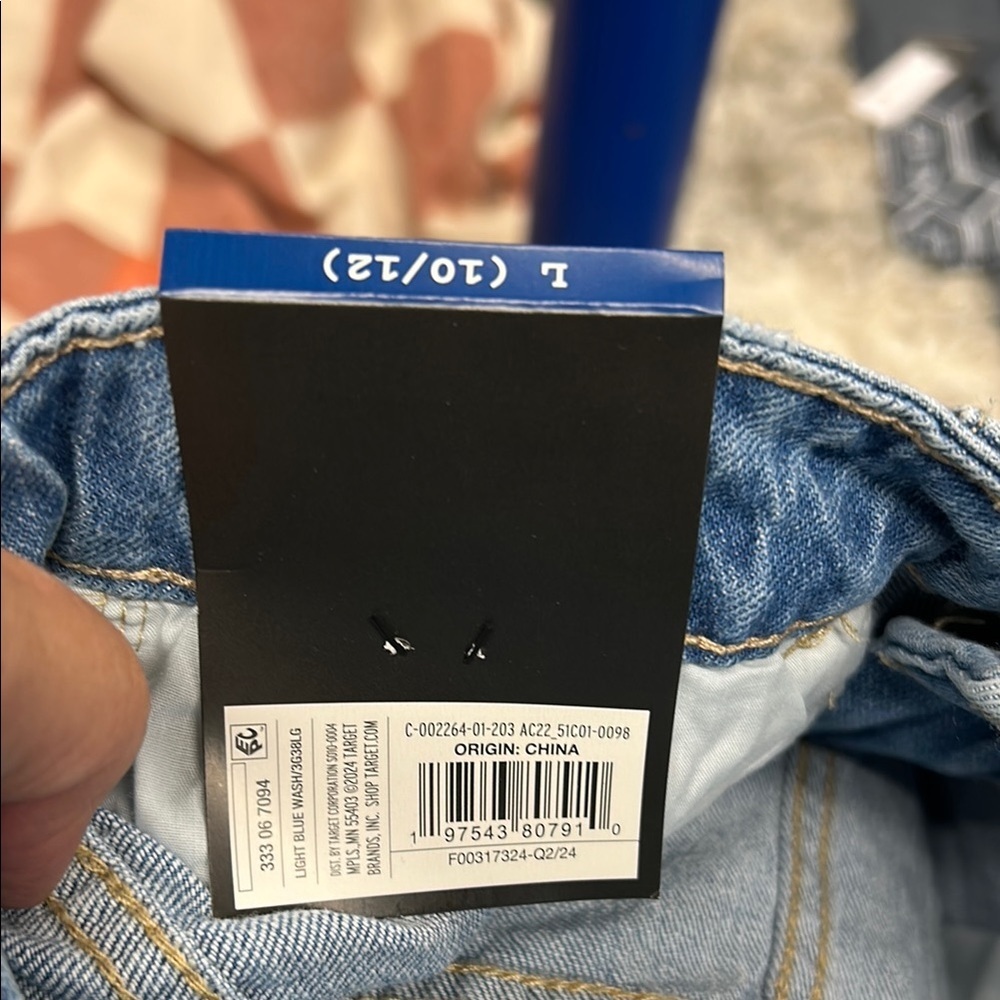 art class Blue Distressed Denim Shorts - Picture 3 of 3